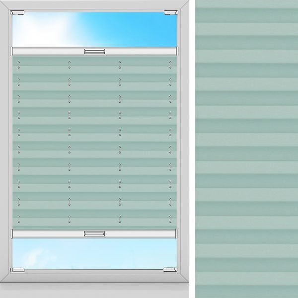 Plissee Basa, Grün, lichtdurchlässig & blickdicht