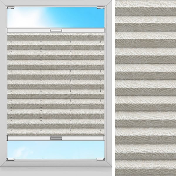 Plissee Katta, Beige, lichtdurchlässig & blickdicht
