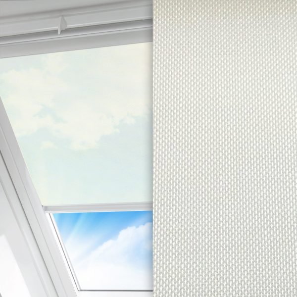 Dachfenster Rollo Pulito, creme, transparent, feucht abwischbar