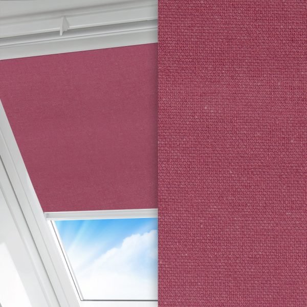 Dachfenster Rollo Prima, altrosa, lichtdurchlässig & blickdicht, feucht abwischbar