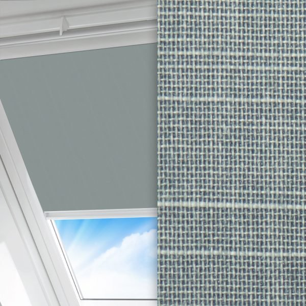 Dachfenster Rollo Prima Clara, grau, lichtdurchlässig & blickdicht, feucht abwischbar