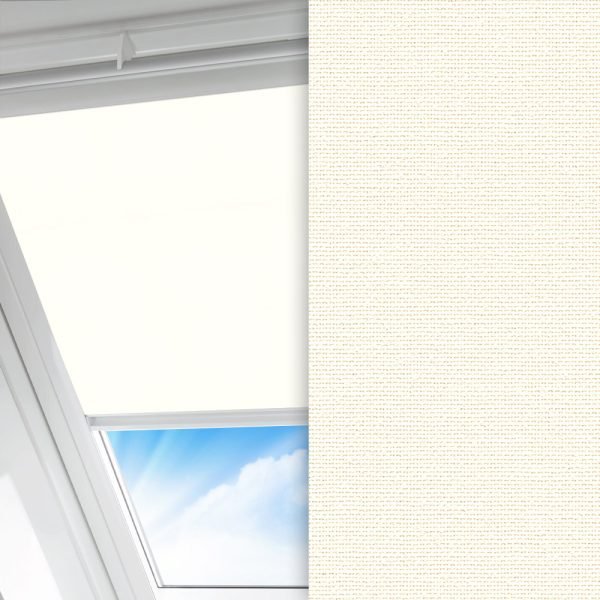 Dachfenster Rollo Prima Hot, weiss, lichtdurchlässig & blickdicht, feucht abwischbar