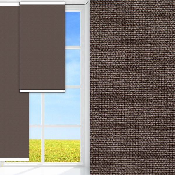 Flächenvorhang Rustico, braun, lichtdurchlässig & blickdicht, feucht abwischbar