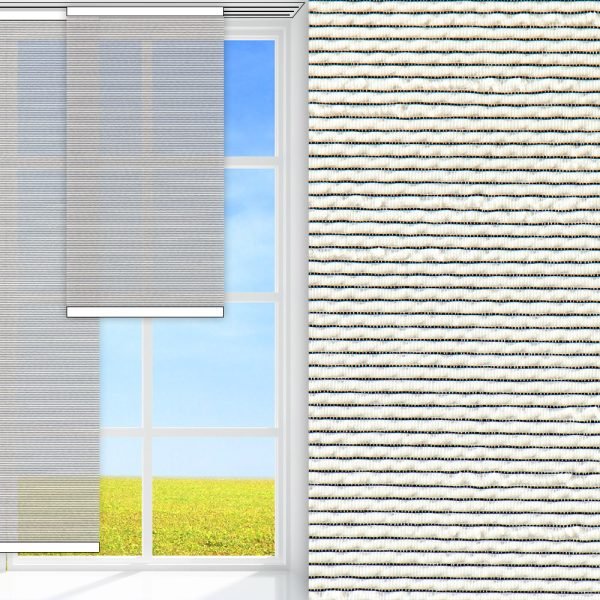 Flächenvorhang Midia, weiss, transparent, feucht abwischbar