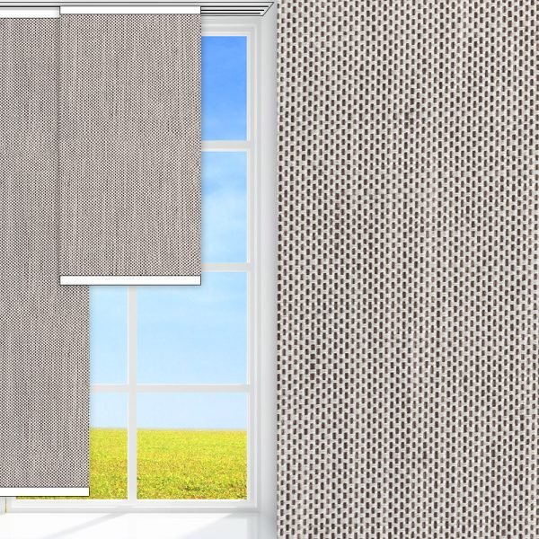 Flächenvorhang Lena, beige, komplett verdunkelnd, feucht abwischbar