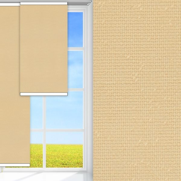 Flächenvorhang Prima, creme, lichtdurchlässig & blickdicht, feucht abwischbar