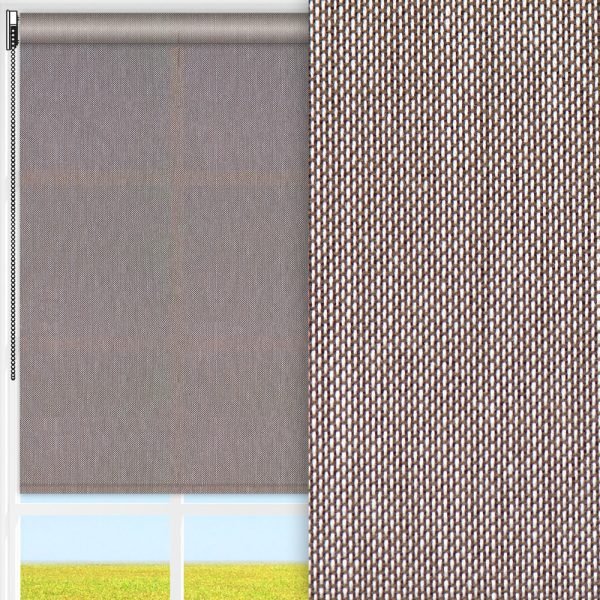 Rollo Pulito, braun/beige, transparent, feucht abwischbar