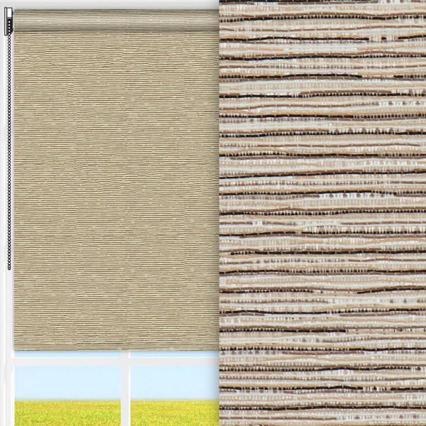Rollo Lexa, beige, lichtdurchlässig & blickdicht, feucht abwischbar