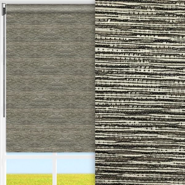Rollo Lexa, beige/braun, lichtdurchlässig & blickdicht, feucht abwischbar