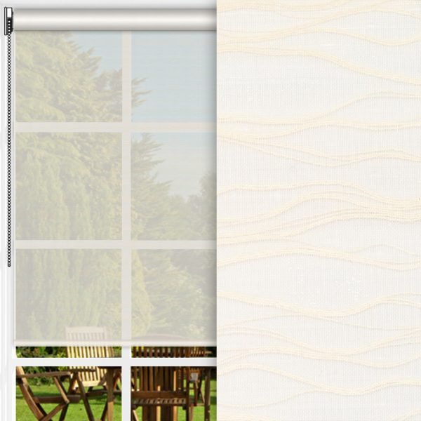 Rollo Onda, creme, transparent, feucht abwischbar