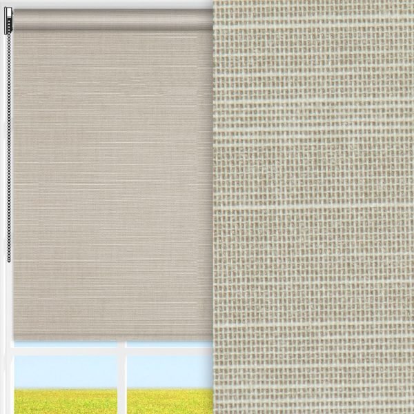 Rollo Prima Clara, beige, lichtdurchlässig & blickdicht, feucht abwischbar